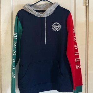 Brooklyn Cloth Blue Hoodie Medium Polyester Pullover Sweatshirt